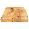 vidaXL Tablero de mesa borde natural madera maciza mango 90x40x2,5 cm