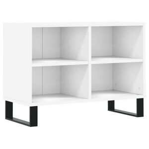 vidaXL Mueble de TV madera de ingenier&iacute;a blanco 69,5x30x50 cm