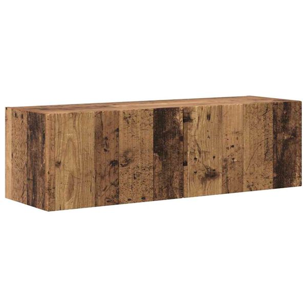 vidaXL Mueble de TV Montado en la Pared Madera Vieja 98 x 31 x 29,5 cm