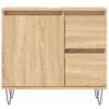 vidaXL Armario de baño madera contrachapada roble Sonoma 65x33x60 cm