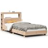 vidaXL Estructura de cama sin colch&oacute;n madera maciza pino 75x190 cm