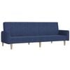 vidaXL Sof&aacute; cama de 2 plazas tela azul
