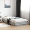 vidaXL Estructura de cama con luces LED gris Sonoma 100x200 cm