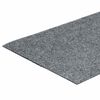 vidaXL Felpudos autoadhesivos para escaleras, 15 unidades, 60 x 25 cm, gris claro, rectangulares