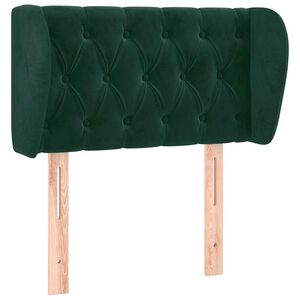 vidaXL Cabecero de terciopelo verde oscuro 83x23x78/88 cm
