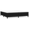 vidaXL Cama box spring con colch&oacute;n tela negro 200x200 cm