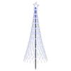 vidaXL &Aacute;rbol de Navidad LED 180 cm 230 LED Azul Hierro Negro