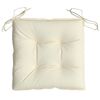vidaXL Cojines de silla de jardín 2 uds tela Oxford crema 50x50x7 cm