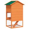 vidaXL Casa de animales pequeños jaula conejera 3 niveles madera