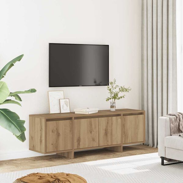 vidaXL Mueble de TV madera de ingenier&iacute;a roble artisan 120x30x40,5 cm