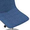 vidaXL Sillas de comedor giratorias 4 unidades tela azul
