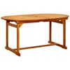 vidaXL Juego de comedor de jardín 7 piezas madera maciza de acacia
