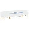 vidaXL Conjunto de 3 Muebles para TV con LED DELFT Blanco Brillante