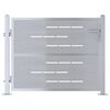vidaXL Puerta de jard&iacute;n 85 x 70 cm Acero inoxidable Con cerradura