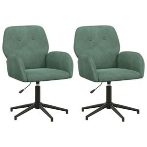 vidaXL Sillas de escritorio giratorias 2 uds. 54 x 55 x 90 cm