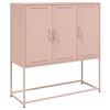 vidaXL Aparador de acero rosa 100,5x39x107 cm