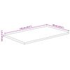 vidaXL Tablero de mesa rectangular borde natural acacia 110x60x3,8 cm