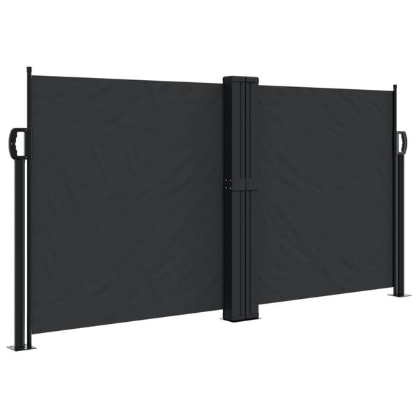 vidaXL Toldo lateral retr&aacute;ctil negro 120x1200 cm