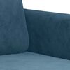 vidaXL Sill&oacute;n de terciopelo azul 60 cm