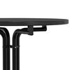 vidaXL Mesa alta de comedor madera ingenier&iacute;a y acero negro &Oslash;70x110 cm