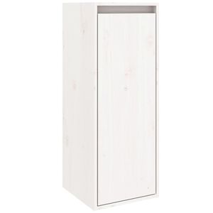 vidaXL Armario de pared de madera maciza de pino blanco 30x30x80 cm
