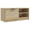 vidaXL Mueble para TV 2 pzas madera contrachapada roble 80x35x36,5 cm