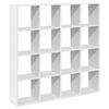 vidaXL Estanter&iacute;a librer&iacute;a madera ingenier&iacute;a blanca 137,5x29x137,5 cm