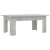 vidaXL Mesa de centro madera contrachapada gris hormig&oacute;n 100x60x42 cm