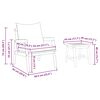 vidaXL Conjunto bistro con coj&iacute;n 3 pcs Marr&oacute;n Madera de Acacia S&oacute;lida
