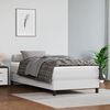 vidaXL Estructura de cama con somier cuero sintético blanco 90x200 cm