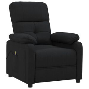 vidaXL Sill&oacute;n de masaje de tela negro