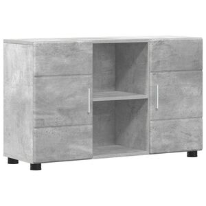vidaXL Aparador FLORIN 88,5 x 30,5 x 55,5 cm Gris Concreto