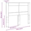 vidaXL Cabecero con cabecera 135 cm Madera contrachapada