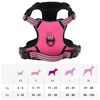 vidaXL Arnés para perros con correa y collar ajustable rosa M