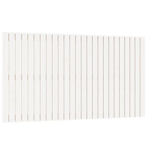 vidaXL Cabecero de cama pared madera maciza pino blanco 159,5x3x90 cm