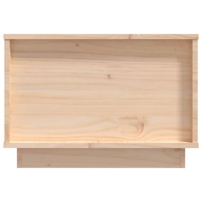 vidaXL Mesa de centro de madera maciza de pino 60x50x35 cm