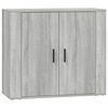 vidaXL Aparadores 3 piezas madera contrachapada gris Sonoma