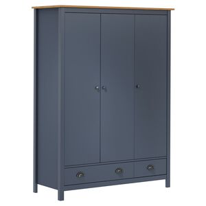 vidaXL Armario de 3 puertas Hill Range madera pino gris 127x50x170cm