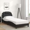 vidaXL Estructura de cama Viana con LED sin colch&oacute;n negro 90x190 cm