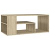 vidaXL Mesa de centro madera contrachapada roble Sonoma 100x50x40 cm