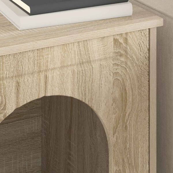 vidaXL Casa para Gatos Sonoma 53 x 52 x 62 cm Madera de ingenier&iacute;a