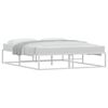 vidaXL Estructura cama sin colch&oacute;n metal blanco 160x200cm