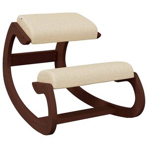vidaXL Taburete rodillas madera contrachapada abedul crema 55x84x55 cm