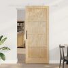 vidaXL Puerta Corredera Marr&oacute;n 86 x 211 cm Madera de pino macizo