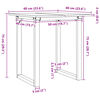 vidaXL Mesa de comedor marco O madera maciza pino y acero 60x60x75 cm
