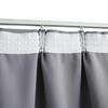 vidaXL Cortinas opacas con ganchos 2 piezas gris 140x245 cm