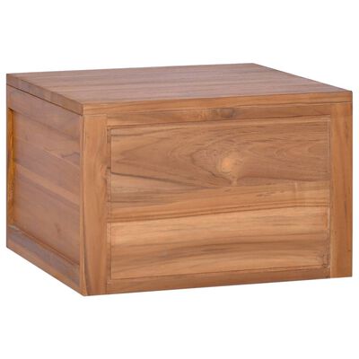 vidaXL Mueble de baño de pared madera maciza de teca 45x45x30 cm