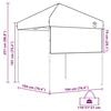 vidaXL Carpa Dosel Manual Azul 194 x 194 x 251 cm tela