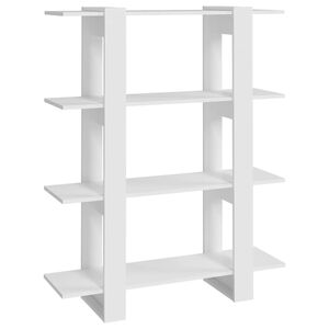 vidaXL Estanter&iacute;a/divisor de espacios blanco 100x30x123,5 cm