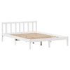vidaXL Estructura de cama sin colch&oacute;n madera de pino blanca 120x200 cm